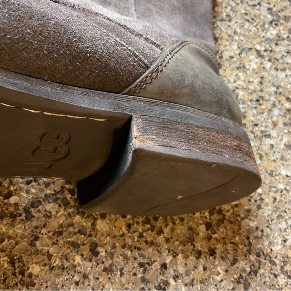 UGG Brown Lancing 1005714 Suede Cap Toe Pull On Ankle Boots Men’s Size 10 EU 43 main image 4